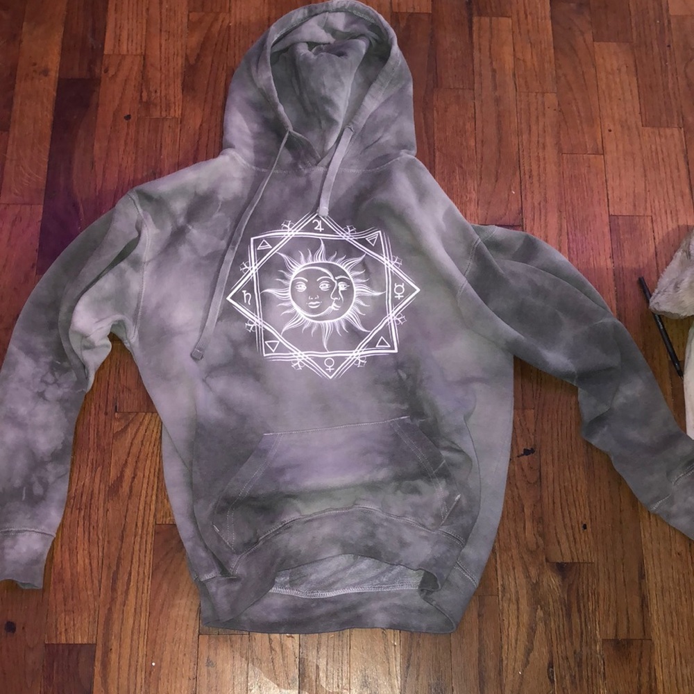 Tie dye sun hoodie
